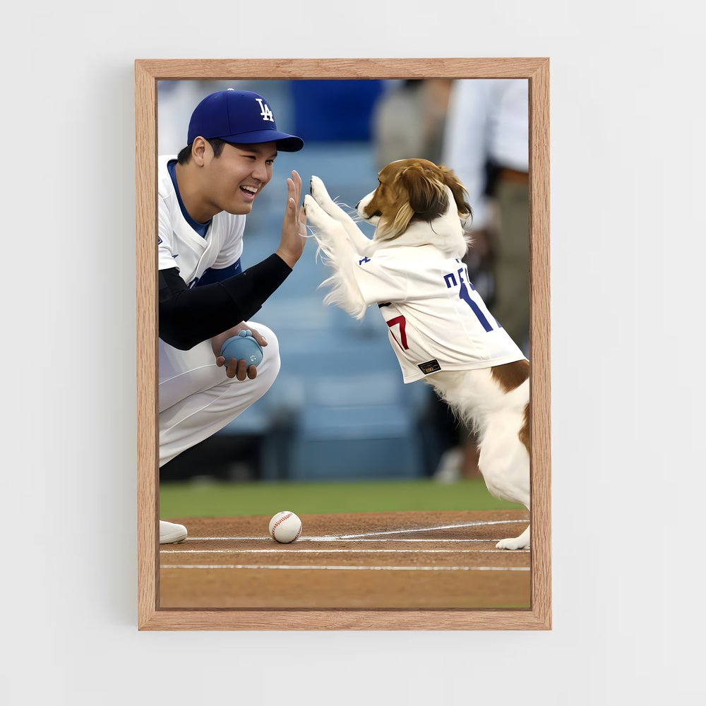 Poster Home Run Canin – affiche Baseball (vue 4)